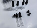 شیشه عطر 5میل تستر درب و والف پلاستیکی مشکی - Image 2