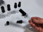 شیشه عطر 5میل تستر درب و والف پلاستیکی مشکی