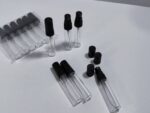 شیشه عطر 5میل تستر درب و والف پلاستیکی مشکی - Image 3